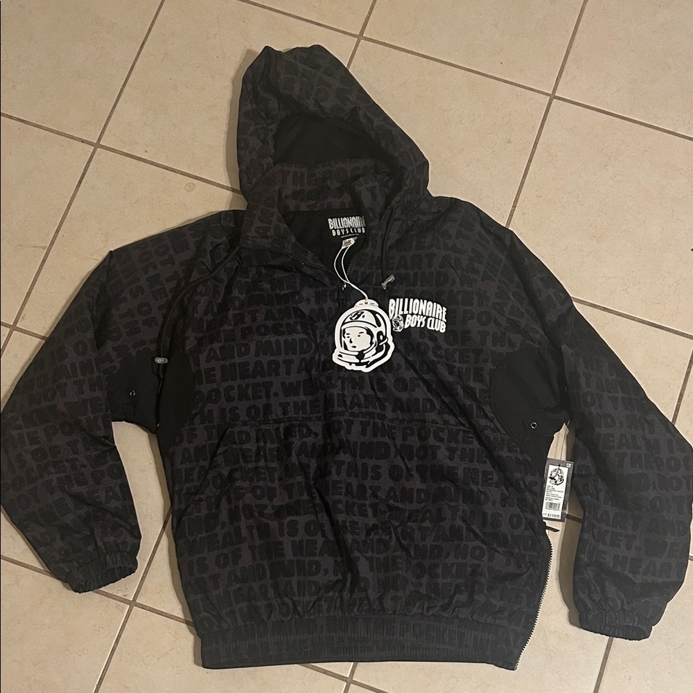 Billionaire Boys Club Dark Gray Text Hoodie